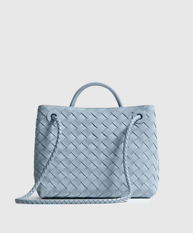 Bottega Veneta Блакитна замшева сумка Andiamo 766014V5ZZ1 зображення 3