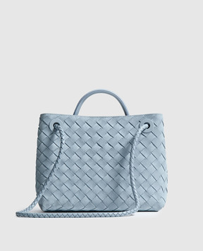 Bottega Veneta Голубая замшевая сумка Andiamo 766014V5ZZ1