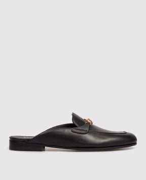 Versace Чорні шкіряні мюлі Medusa 10234251A00138