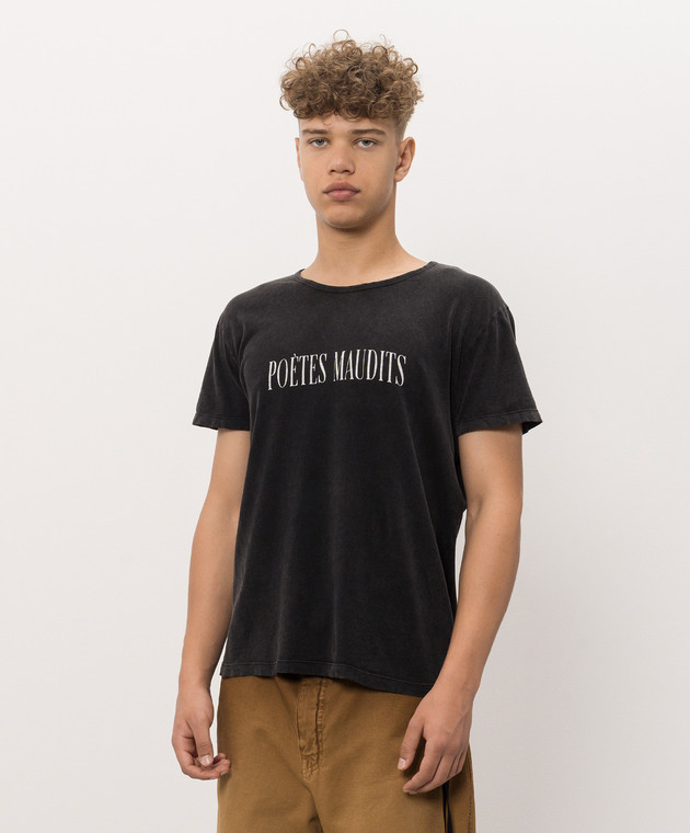 Ann Demeulemeester Чорна футболка Idar B0014439FA790 зображення 3