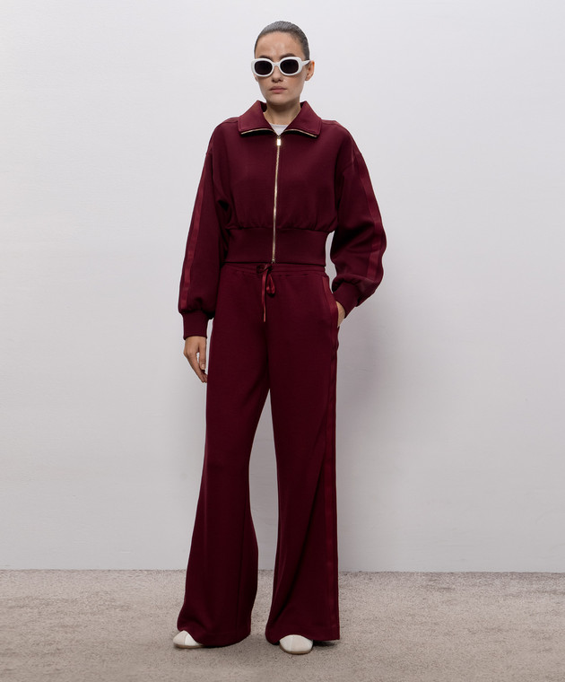 Twinset Бордовая спортивная куртка 262TT2340 изображение 2