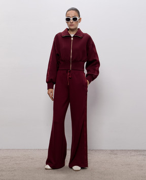 Twinset Бордовая спортивная куртка 262TT2340