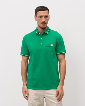 Valentino Зелене поло з нашивкою емблеми 8V3MH01KAQJ