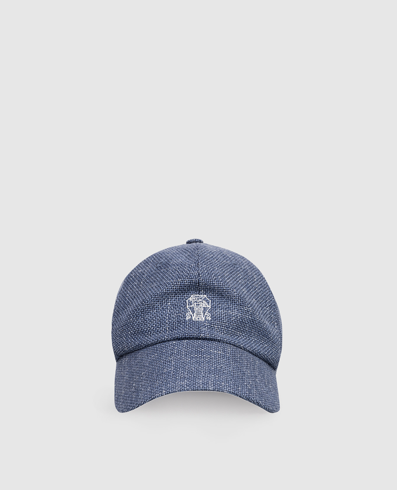 

Детская синяя кепка из шерсти, шелка и льна, Синий, Кепки