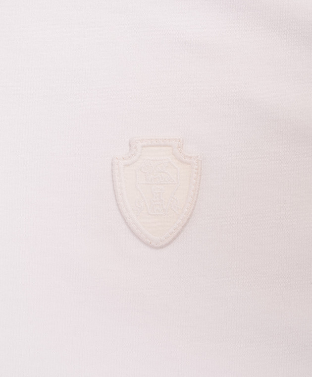 Brunello Cucinelli Дитяча біла футболка з плісуванням B0T81T496C зображення 3