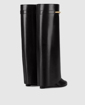 Givenchy Чорні шкіряні чоботи Shark Pinch BE703XE1J7