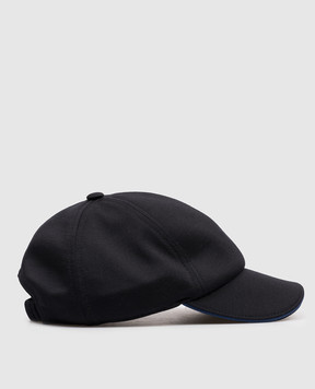 Stefano Ricci Детская черная кепка из шерсти YCV61TX08EMA0033