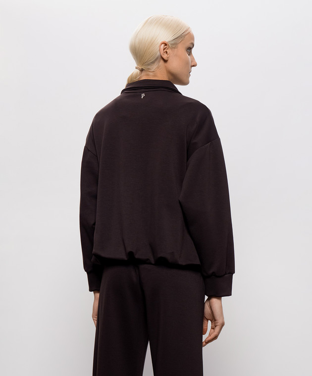 Dondup Коричневый свитшот с молнией F529KS0027DXXX изображение 4