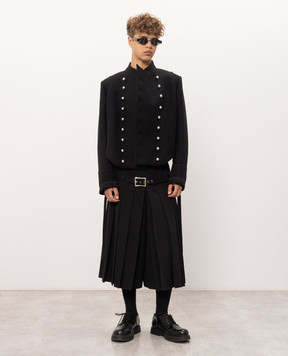 Ann Demeulemeester Черные кюлоты Jeppe из шерсти B0014459FA761