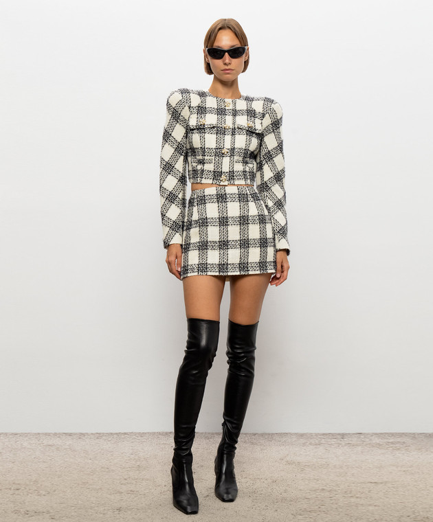 Vetements Твідова спідниця міні WH27SK026WC зображення 2