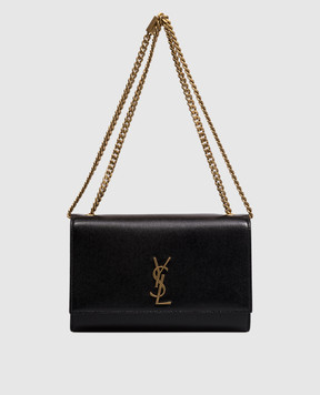 Saint Laurent Черный кожаный клатч KATE 851504AAGBE