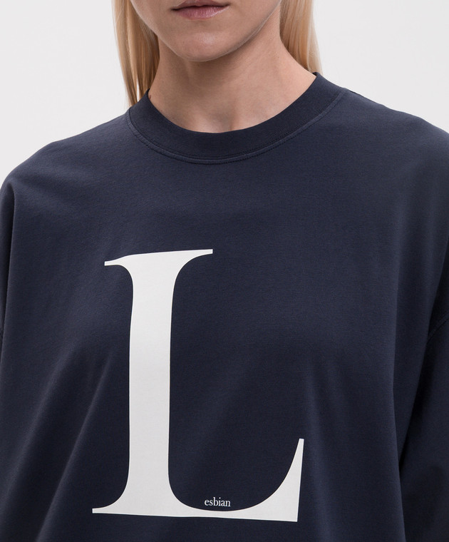 Vetements Синя футболка MH27TR182N зображення 5