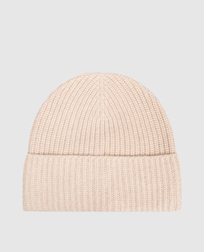 Moncler Бежевая шапка из кашемира K20933B00031M1223