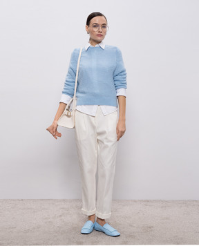 Peserico Блакитний светр з вовною альпаки S99046F0709192