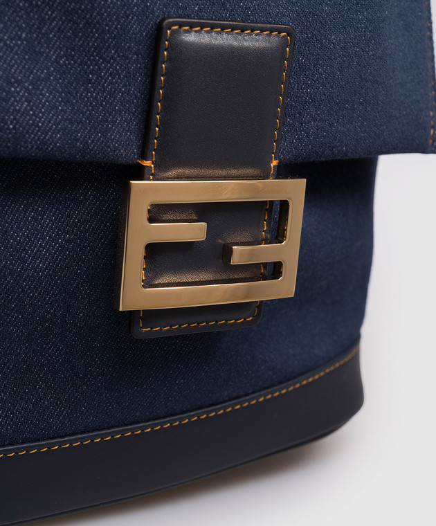 Fendi Синий джинсовый рюкзак 8BZ057AWVF изображение 4