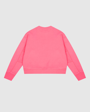 Moncler ENFANT Дитячий рожевий утеплений світшот з вишивкою логотипа L29548G00014899PS