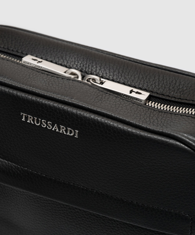 Trussardi Черная кожаная сумка Z590E006427NMBC03L33 изображение 4