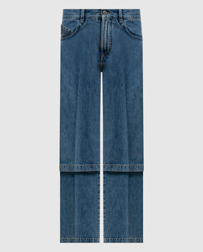 The Attico Сині джинси з подвійною конструкцією 260WCP00294DDD116AA