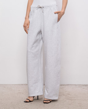 Alexander Wang Серые меланжевые утепленные спортивные штаны 1CC2264040