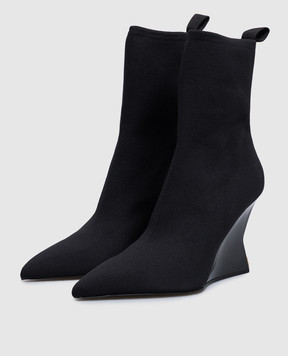 Balmain Черные ботильоны HN1TE202TKNI