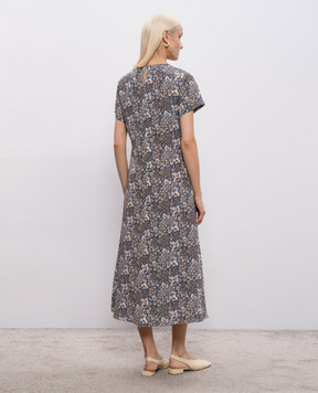 Max Mara Weekend Синя сукня-міді CRESPO із шовку WKDCRESPO