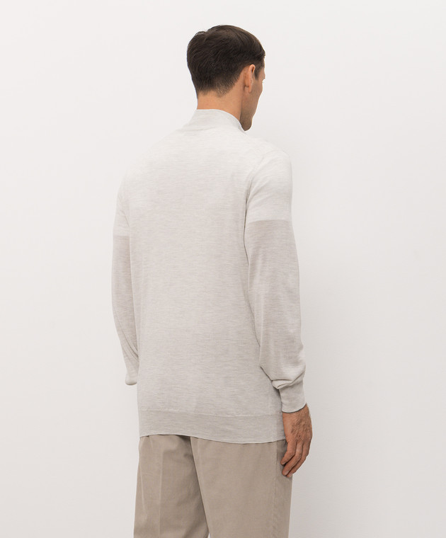 Brunello Cucinelli Меланжевый джемпер серого цвета M2400124 изображение 4