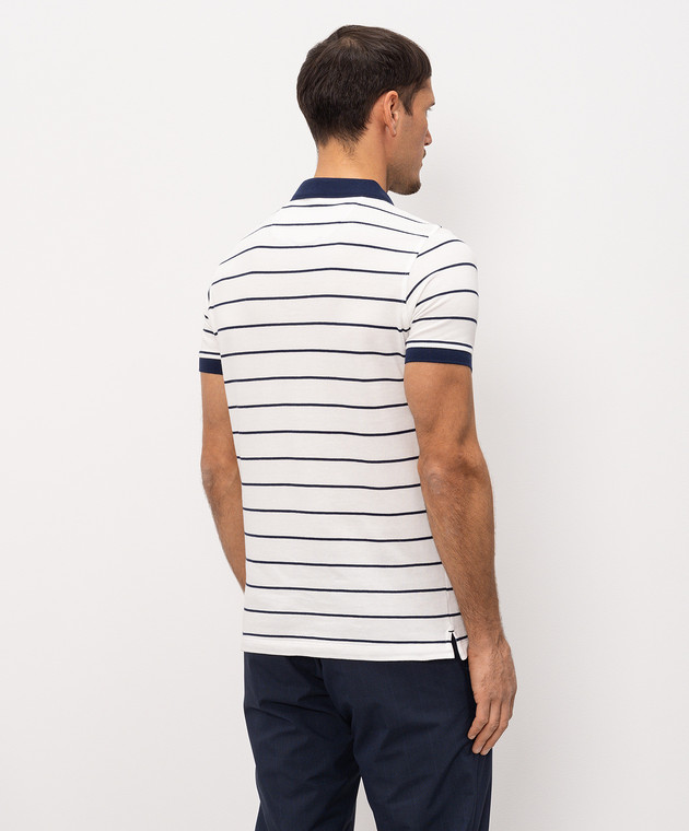 Florentino Белое поло в полоску 126775611655 изображение 4