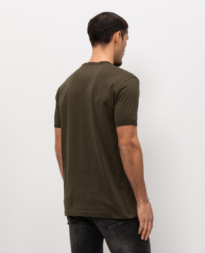 Dolce&Gabbana Зеленая футболка с нашивкой логотипа G8JX7TG7P1A