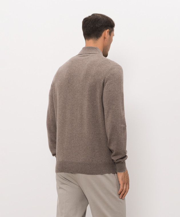 Brunello Cucinelli Коричневое поло M2200295 изображение 4
