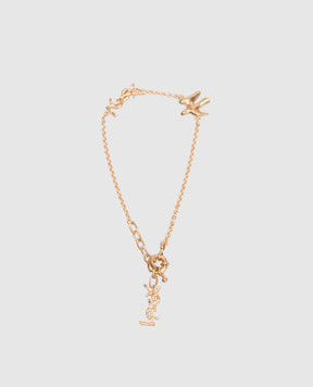 Saint Laurent Золотистый браслет-цепочка Dove A003IOY1500