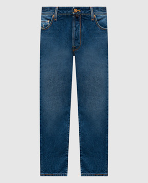 Jacob Cohen Синие джинсы Travis с эффектом потертости UQM1003T156Ash