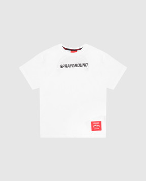 Sprayground Детская футболка с принтом логотипа SPY1565WHT