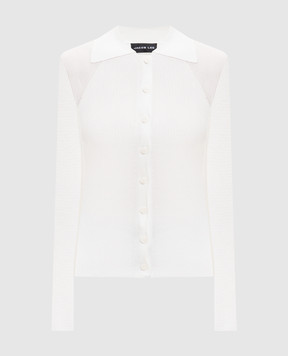 Jacob Lee Белый кардиган WCS0056SS26CR