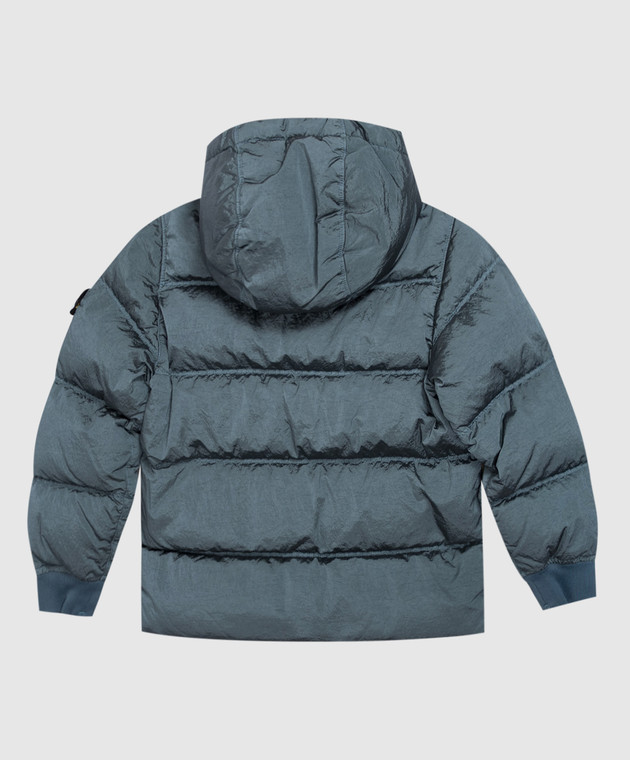 Stone Island Дитячий зелений пуховик з патчем логотипа L2S164100006S00191012 зображення 2