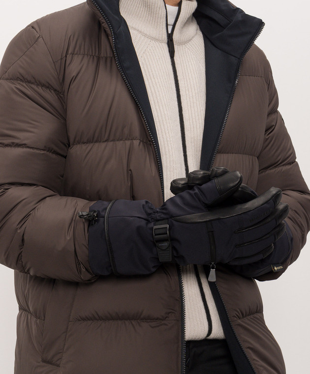 Moncler Grenoble Сині гірськолижні рукавиці L20973A00001597S5 зображення 2
