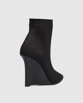 Babe Pay Pls Чорні ботильйони з люрексом 421108T