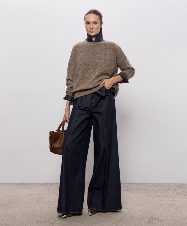Max Mara Синяя джинсовая рубашка MOLO MXMMOLO изображение 2