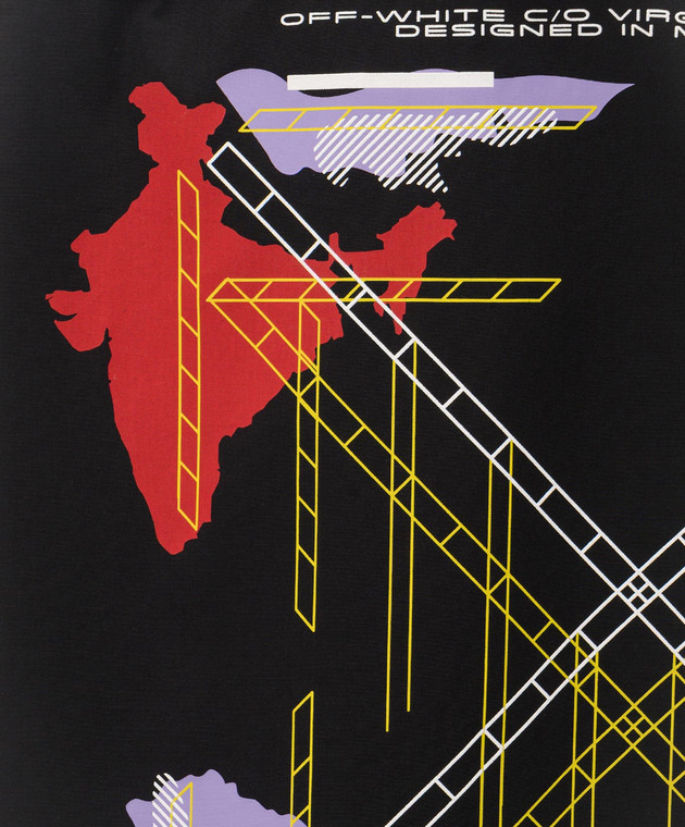 Off-White Чорна сорочка Archi Geography Arrow 44MGE055F26F001 зображення 5