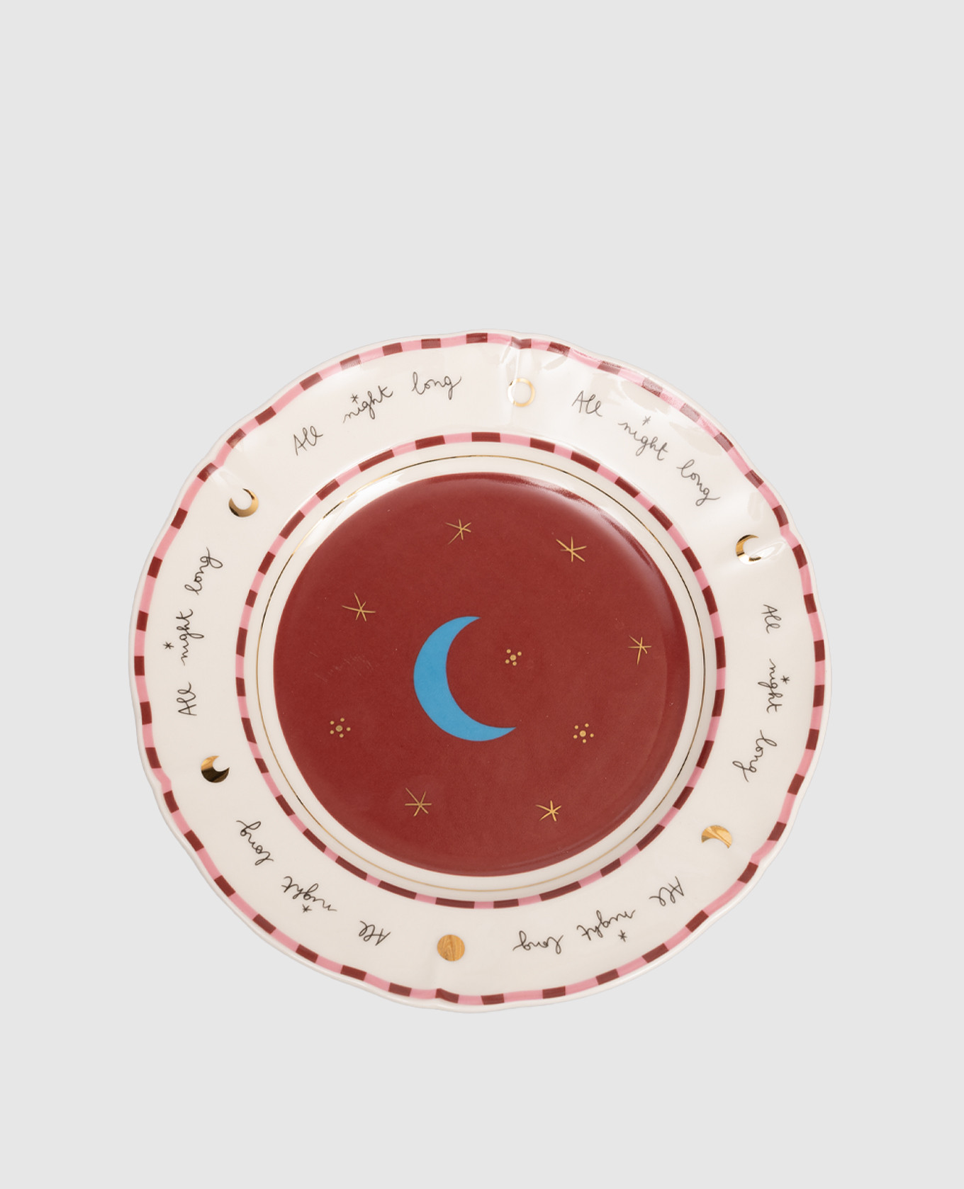 

Белая фарфоровая тарелка для фруктов Moon, Белый, Посуда