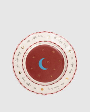 Bitossi Home Белая фарфоровая тарелка для фруктов Moon PAN01023