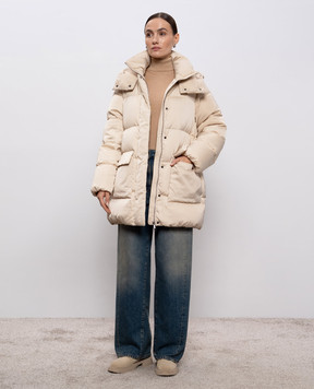 Peserico Бежевий пуховик S24097Z06104