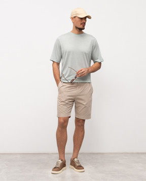 Sease Бежевые шорты с логотипом PB041TN429