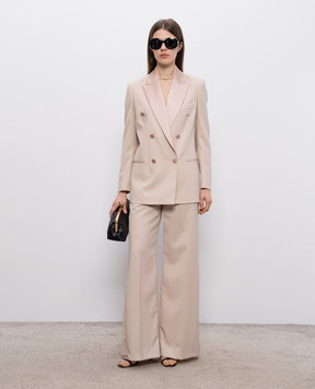 Dondup Рожевий двобортний жакет з вовною DJ745WFH188DXXXC