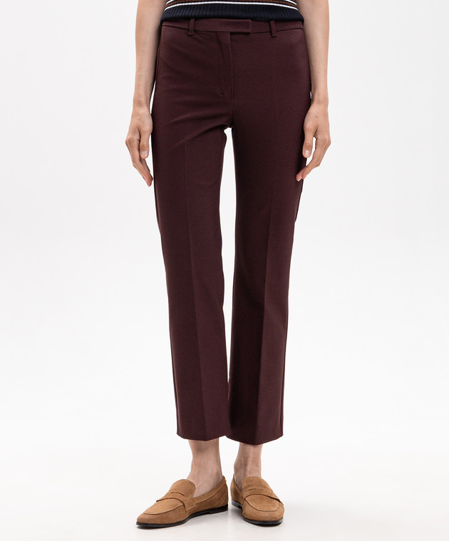 Max Mara Бордовые штаны UMANITA изображение 3