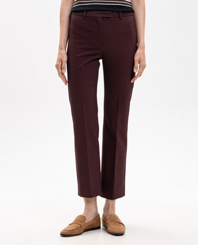 Max Mara Бордовые штаны UMANITA