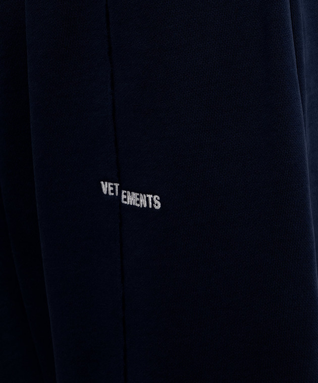 Vetements Синие спортивные штаны MH27SP183N изображение 5