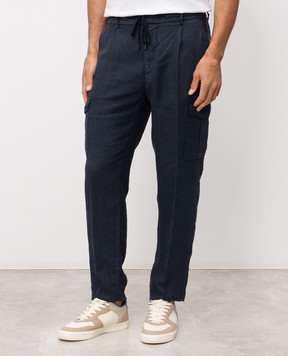 Peserico Сині карго з льону R54275T00D02494