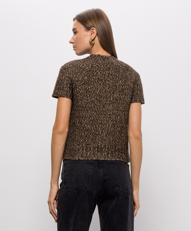 3.1 Phillip Lim Коричневый топ с шерстью F26170634MWB изображение 4