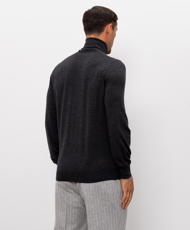 Brunello Cucinelli Гольф серого цвета из шерсти и кашемира M2400103 изображение 4