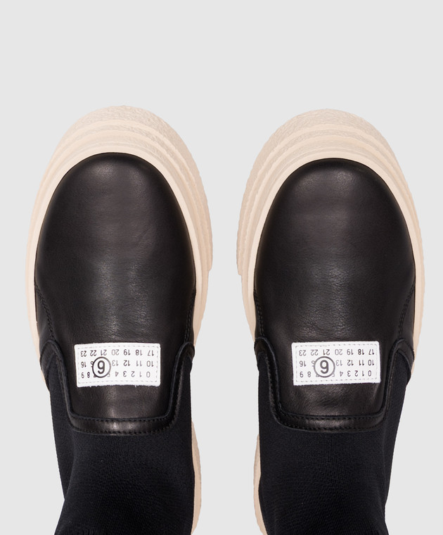 Maison Margiela MM6 Чорні комбціновані снокери 839283640 зображення 4